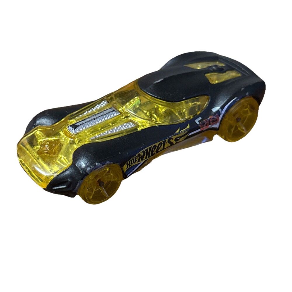 Hot Wheels Diecast Test Facility HW40 Matte Black 2013 Car Transparent Yellow